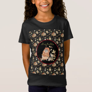 Fall Raccoon Customize Text and Color T-Shirt