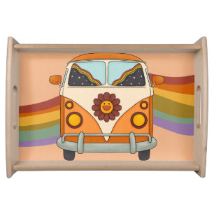 Fall Rainbow Van Serving Tray