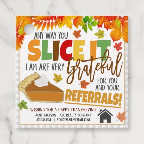 Fall Real Estate Referral Tag