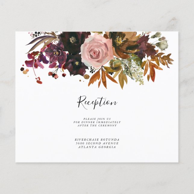 Fall Reception Information Insert |Budget Flyer (Front)