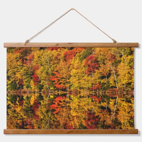 Fall Reflection on Russell Pond  New Hampshire Hanging Tapestry