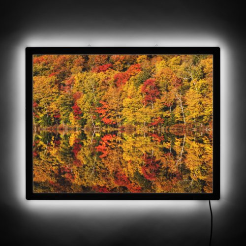 Fall Reflection on Russell Pond  New Hampshire LED Sign