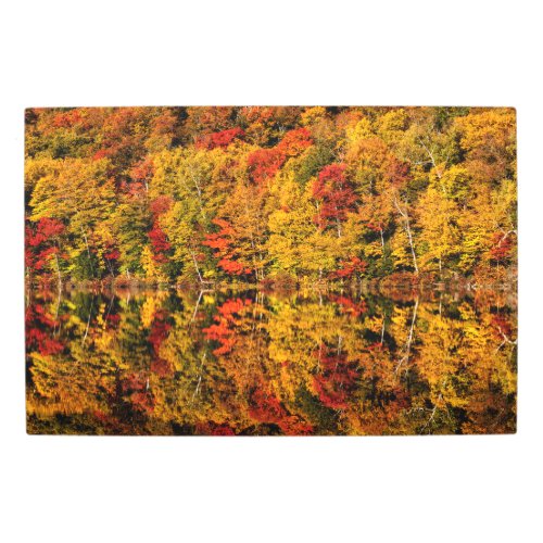 Fall Reflection on Russell Pond  New Hampshire Metal Print