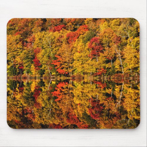 Fall Reflection on Russell Pond  New Hampshire Mouse Pad