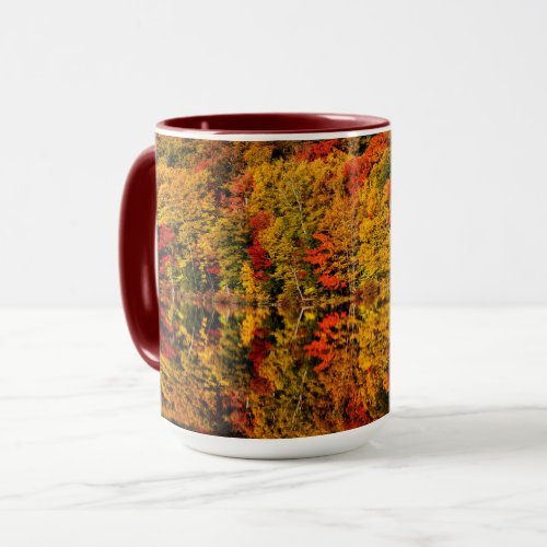 Fall Reflection on Russell Pond  New Hampshire Mug