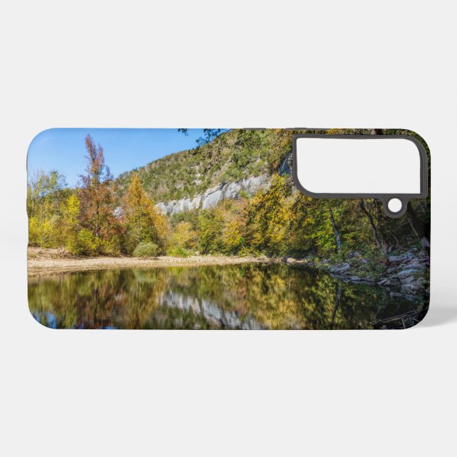 Fall Reflections At Buffalo National River Samsung Galaxy Case (Back Horizontal)