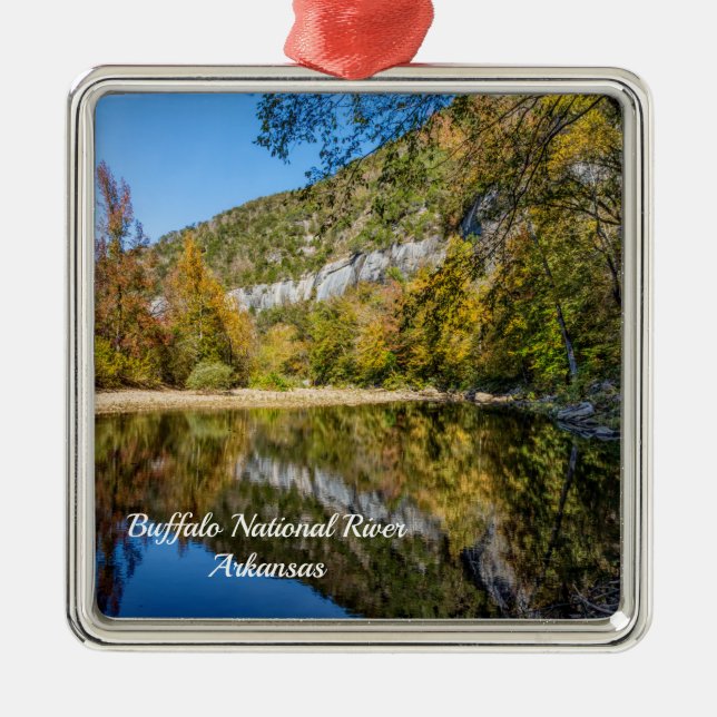 Fall Reflections Buffalo National River Ornament (Front)