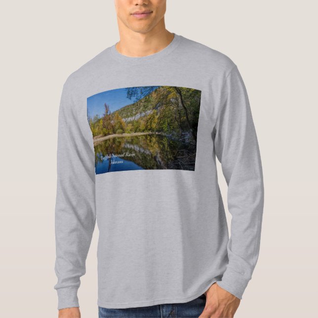 Fall Reflections Buffalo River Long Sleeve Shirt (Front)