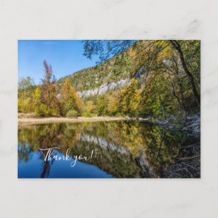 Fall Reflections Buffalo River Thank you Postcard