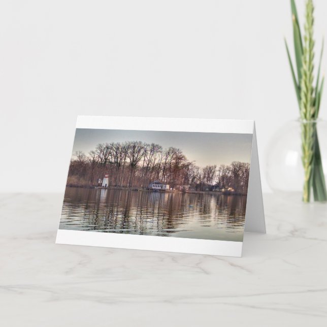 Fall Reflections on Pine Lake Card (Front)