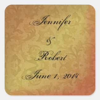 Fall Regency Wedding Envelope Seal