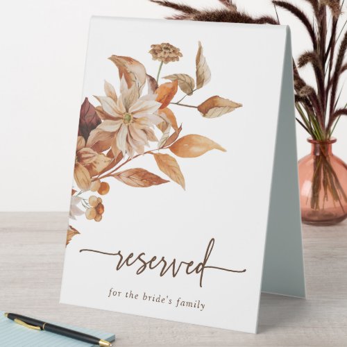 Fall Reserved Wedding Sign