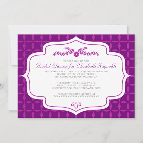 Fall Retro Bridal Shower Invitations