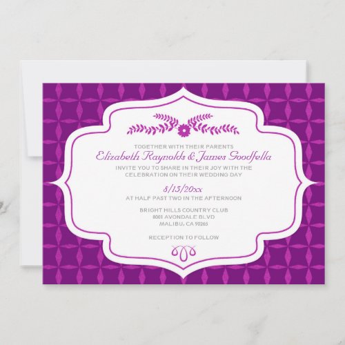 Fall Retro Wedding Invitations