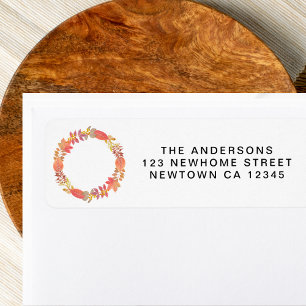 Fall Return Address Label