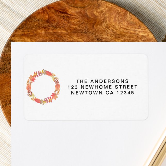 Fall Return Address  Label (Creator Uploaded)