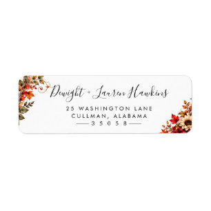 Fall   Return Address Label