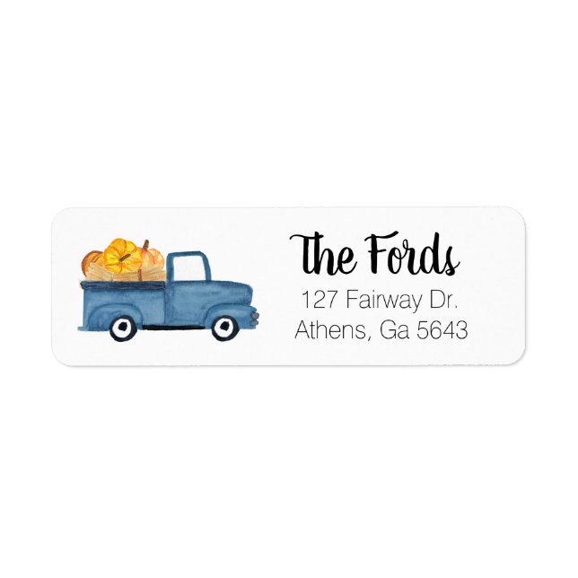 Fall Return Address Labels  (Front)