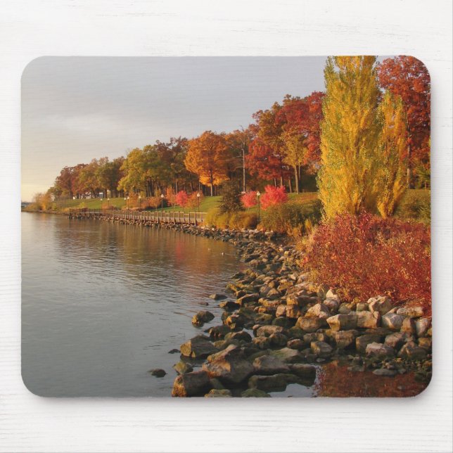 fall river bank mouse pad (Front)