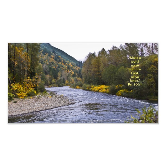 Fall River Print w/Scripture Verse (Front)