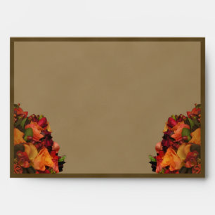 Fall Rose Bouquet Envelope
