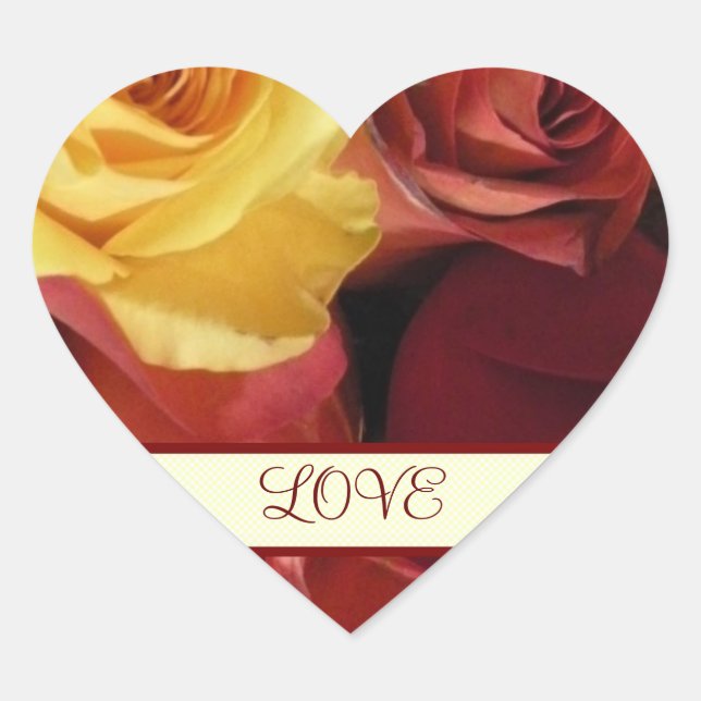 Fall Rose Love Stickers (Front)