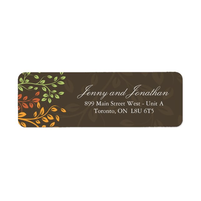 Fall RSVP Address Labels (Front)