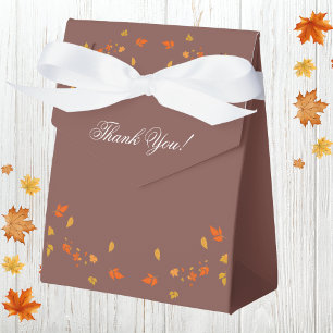Fall Rustic Autumn Bridal Shower Favor Boxes
