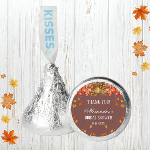 Fall Rustic Autumn Bridal Shower thank you Hershey®'s Kisses®