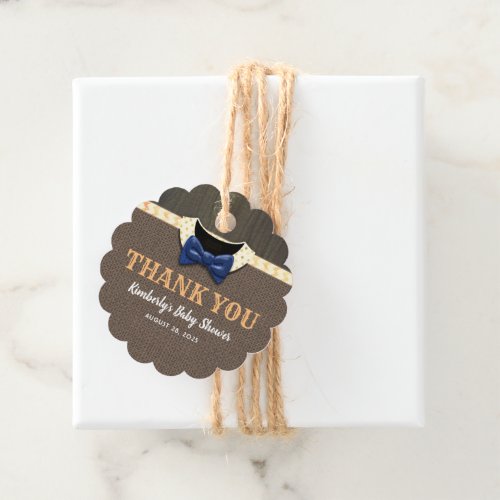 Fall Rustic Baby Shower Thank You Favor Tags