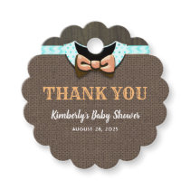 Fall Rustic Baby Shower Thank You Favor Tags