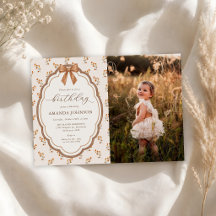 Fall Rustic Floral Burgundy Birthday Party Photo
