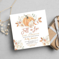 Fall Rustic Pumpkin Baby Shower Fall in Love