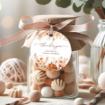 Fall Rustic Pumpkin Bridal Shower Thank You Favor Tags<br><div class="desc">This item is a captivating blend of autumnal warmth and bohemian elegance that promises to make your celebration unforgettable. The centerpiece of this piece is a beautifully crafted pumpkin, delicately painted in soft tones, symbolizing the abundance and joy of the fall season. Surrounding the pumpkin, you'll find a stunning array...</div>