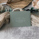 Fall Sage Green Self-Addressed RSVP Envelope<br><div class="desc">These fall sage green self-addressed RSVP envelopes are perfect for an October wedding. Personalize with the name of the bride and groom and RSVP address.</div>