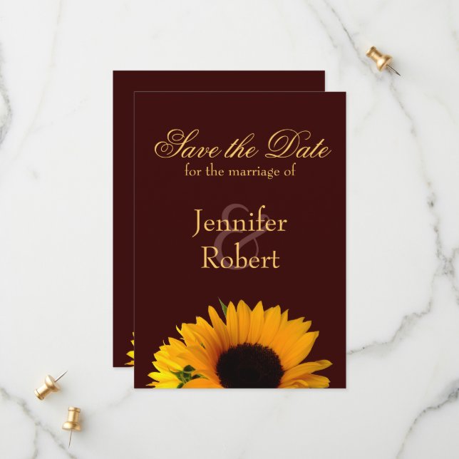 Fall Save the Date Announcement (Front/Back In Situ)