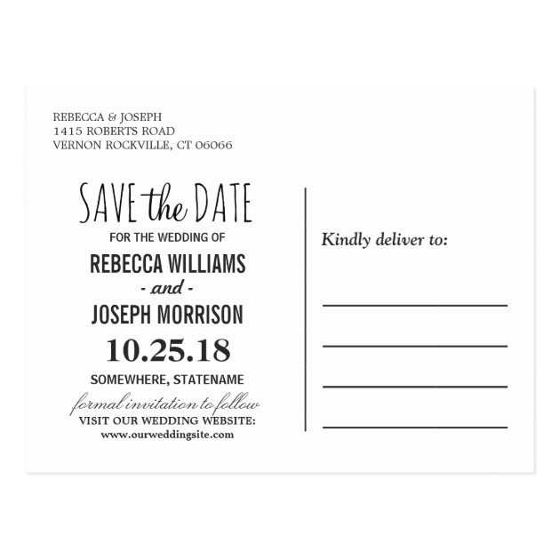 Fall Save The Date - Autumn Pumpkin Maple Leaves Postcard