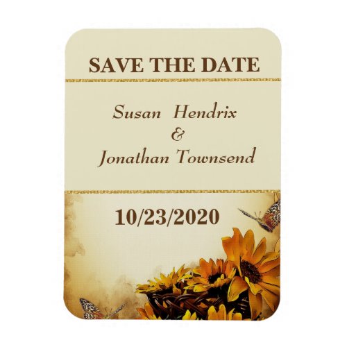 Fall Save the Date Flexible Magnet