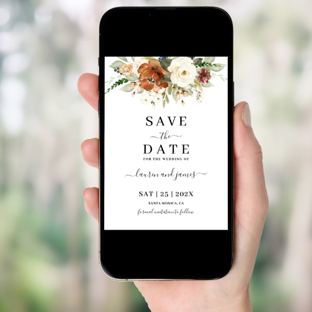 Fall Save the Date invitation (Front Digital)