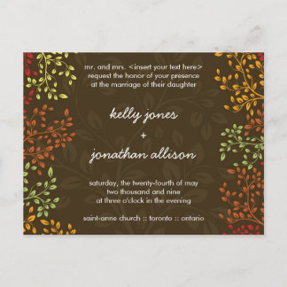 Fall Save the Date Wedding Invitation