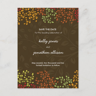 Fall Save the Date Wedding Invitation