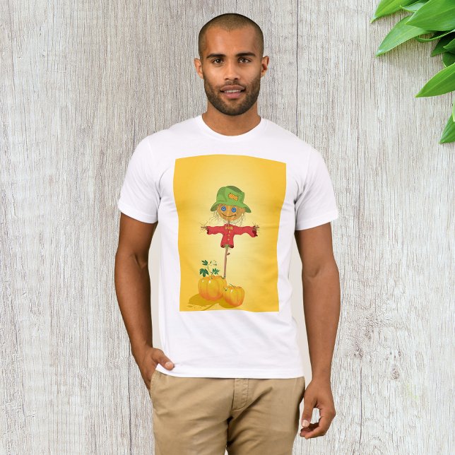 Fall Scarecrow and Pumpkins Autumn Harvest T-Shirt (Creator Uploaded)