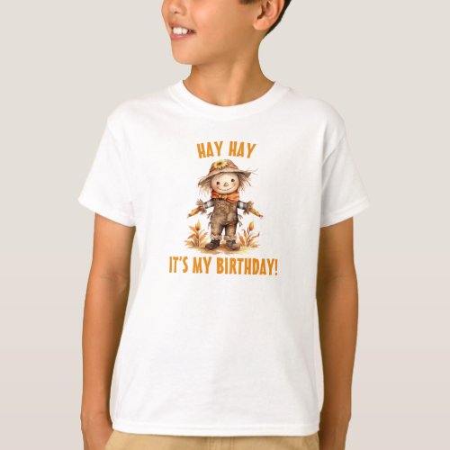 Fall Scarecrow Cute Birthday T_Shirt