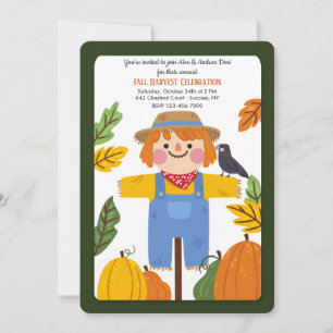 Fall Scarecrow Invitation