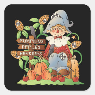 Fall Scarecrow Seasonal fun stickers