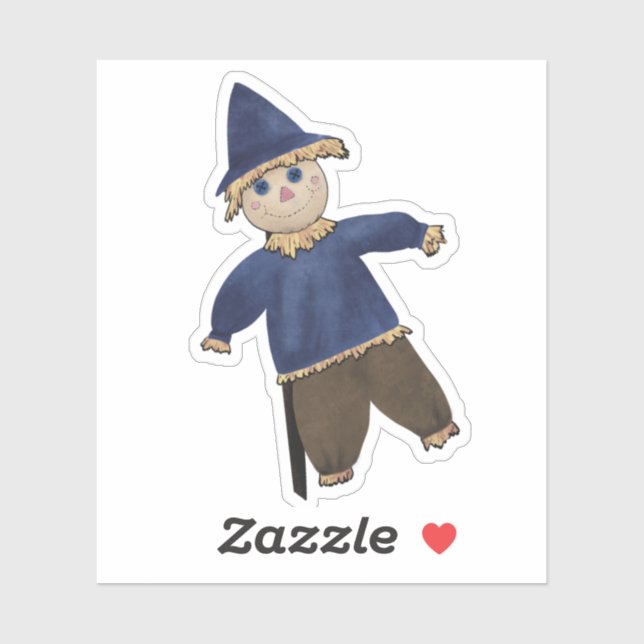 Fall Scarecrow Sticker (Sheet)