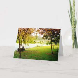 Fall Scene in Marshall, NC Greeting Card