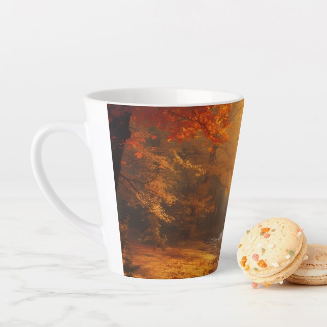 Fall Scene Latte Mug (In Situ)