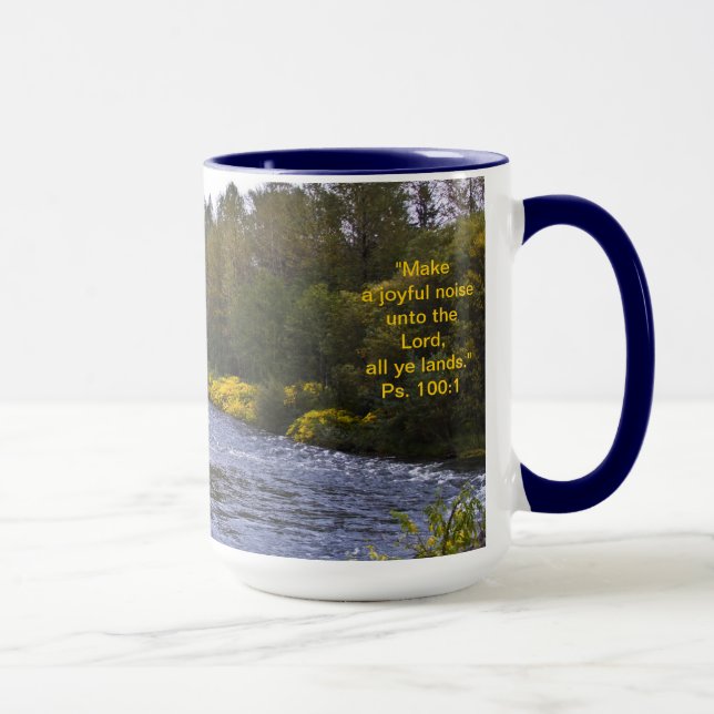 Fall Scenery Mug w/Scripture Verse (Right)