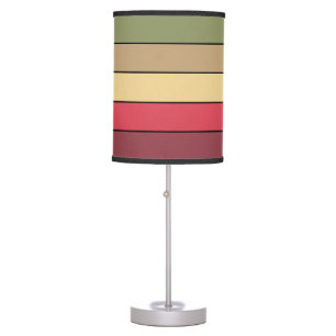 Fall Season Earth Tone Colors On Watercolor Paper  Table Lamp